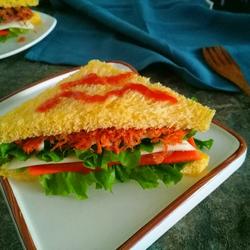 红肠芝士三明治的做法[图]