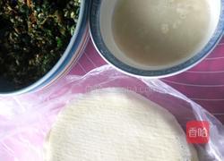 荠菜馅春卷的做法图解5