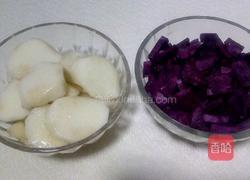 紫薯糯米山药粥的做法图解2