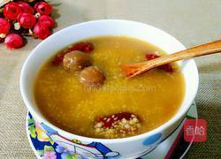 红枣桂圆小米粥的做法图解8