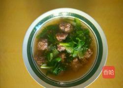 小白菜汆丸子的做法图解16