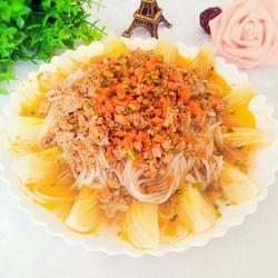 肉末粉丝娃娃菜的做法[图]