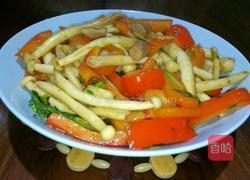 海鲜菇炒椒的做法图解7