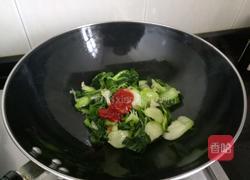 番茄酱炒青菜的做法图解4