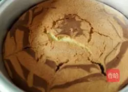 Zebra pattern chiffon cake recipe 16