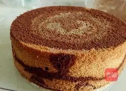 Zebra pattern chiffon cake recipe 17