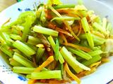 家常炒芹菜