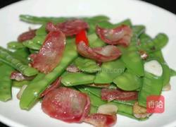 腊肠荷兰豆的做法图解6