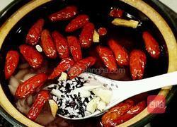 百合黑米养生粥的做法图解3