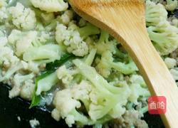 肉末花菜的做法图解8
