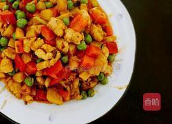 五彩鸡丁的做法图解9