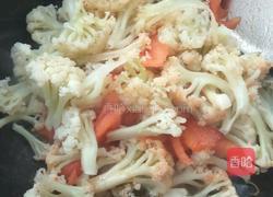 炒西红柿有机菜花的做法图解4