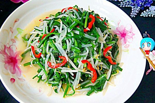 韭菜炒绿豆芽