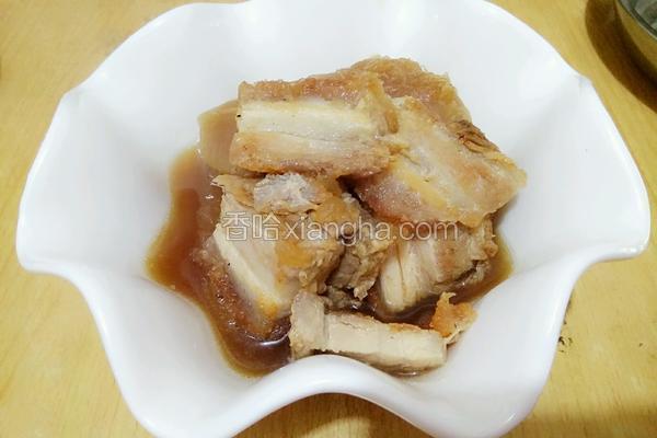 柚子皮焖烧肉