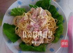 芝士奶油蘑菇培根意面(3人份)的做法图解10