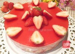 草莓酸奶慕斯蛋糕(八寸)的做法图解26