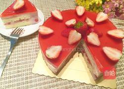 草莓酸奶慕斯蛋糕(八寸)的做法图解27
