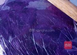 紫薯绣球馒头的做法图解2