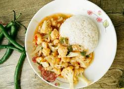 香菜花盖饭