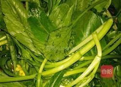 素炒菜心的做法图解3