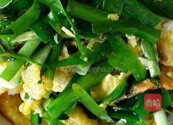 韭菜炒鹅蛋的做法图解7