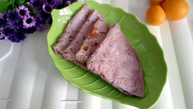 紫薯牛奶煎饼