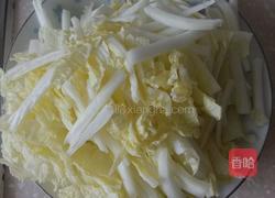 肉丝白菜炒粉丝的做法图解3