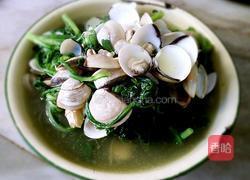 沙白煮松蒿的做法图解8