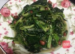 菠菜花生米的做法图解4