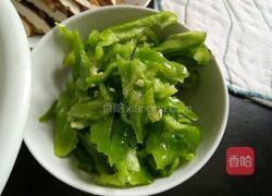 青椒炒香干的做法图解2