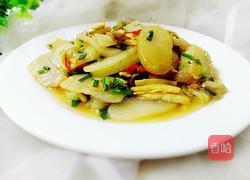 荞头冬笋炒年糕的做法图解8