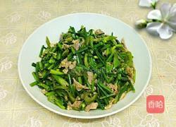 韭菜花炒肉的做法图解7