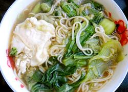 蔬菜鸡蛋龙须面