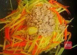肉沫炒三丝的做法图解6