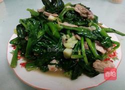 菠菜炒肉的做法图解6