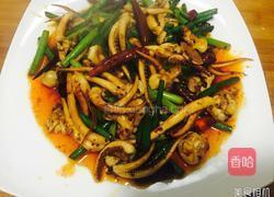 香辣鱿鱼头的做法图解2