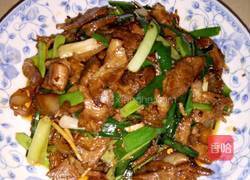 蒜苗炒肉的做法图解9