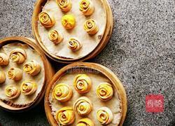 玫瑰花南瓜馒头的做法图解7