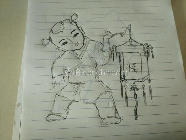 先画个草图。