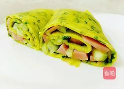 菠菜鸡蛋卷的做法图解10
