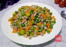 豌豆白果炒肉丁的做法图解13