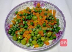 豌豆白果炒肉丁的做法图解5