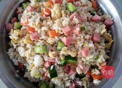 火腿蔬菜蛋炒饭的做法图解11