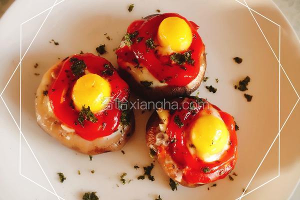 芝心鹌鹑蛋烤香菇