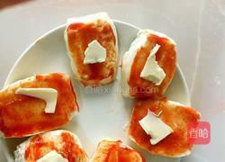 芝士番茄焗馒头片的做法图解4