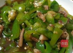 鱿鱼青椒的做法图解5