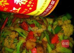 五花肉炒有机菜花的做法图解13