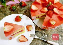 草莓酸奶慕斯蛋糕(8寸)的做法图解32