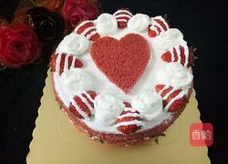 爱心红丝绒蛋糕的做法图解1