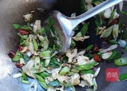 蒜苗炒肉的做法图解6